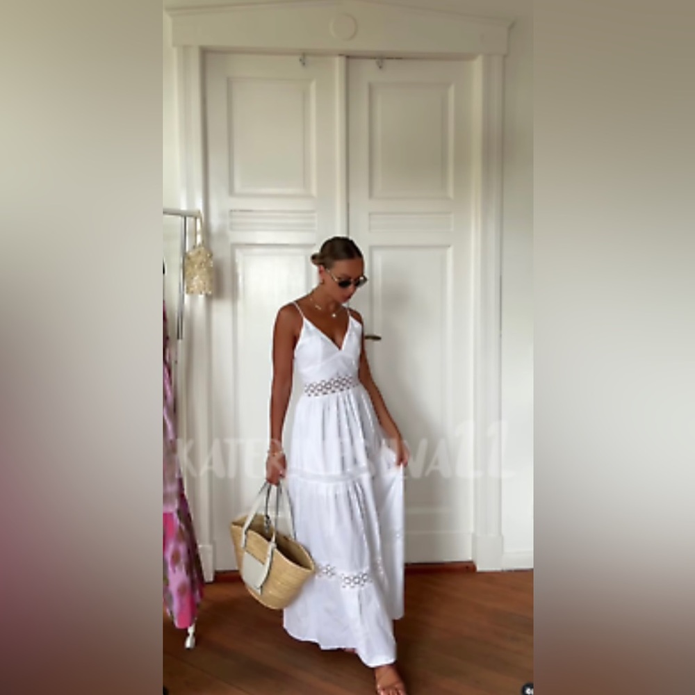 Zara rustic lace midi dress